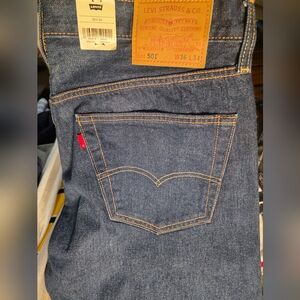 Levi's Men's Dark Blue Straight Jeans Brand New 36×34